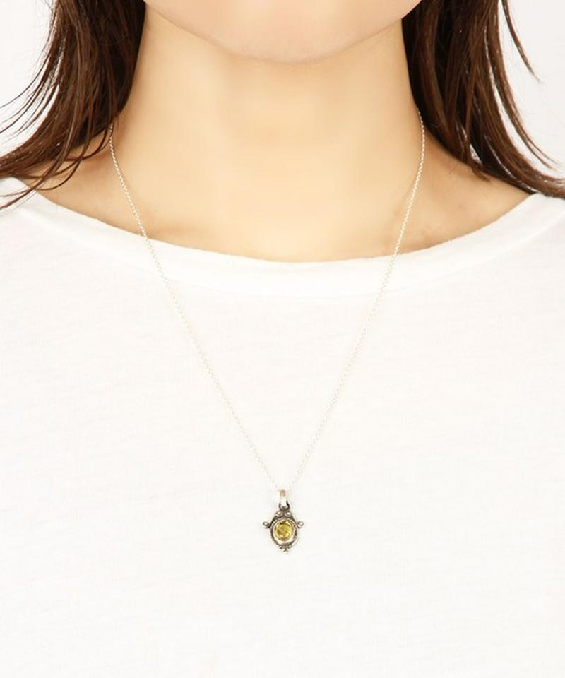 【メキシコ買付】シルバー925 シトリンネックレス