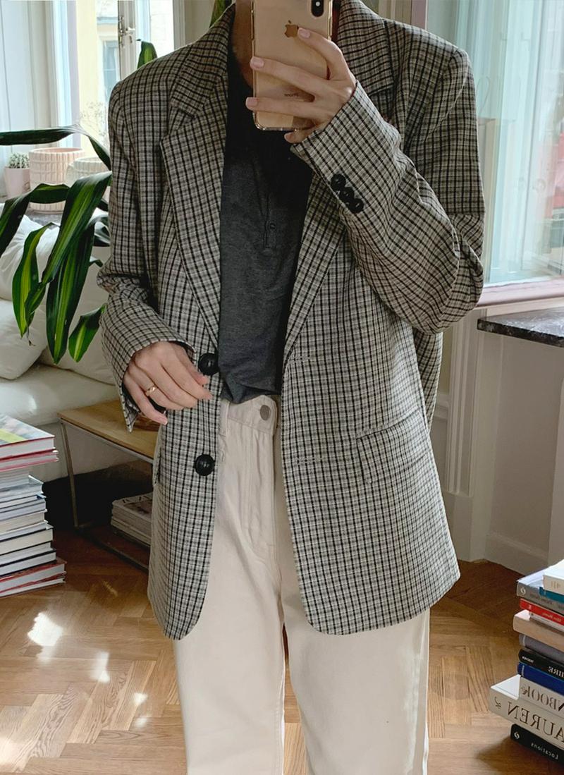 ミニチェックジャケット