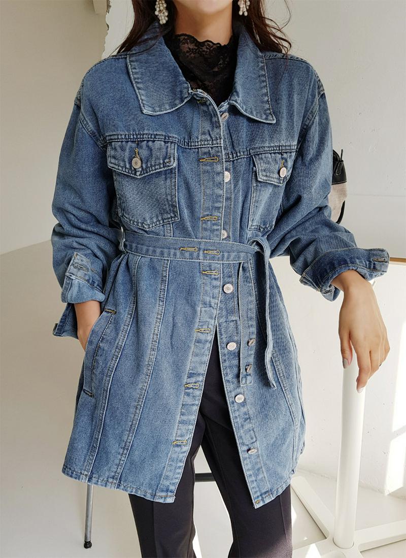 ベルトSETデニムジャケット・全1色