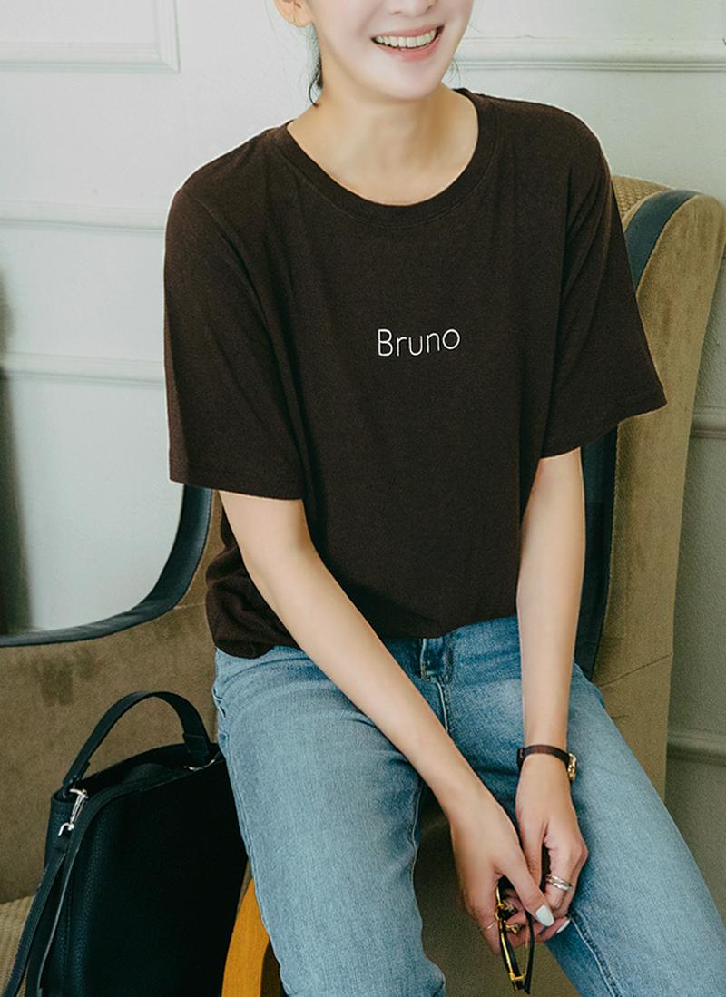 ウール混BrunoロゴTシャツ