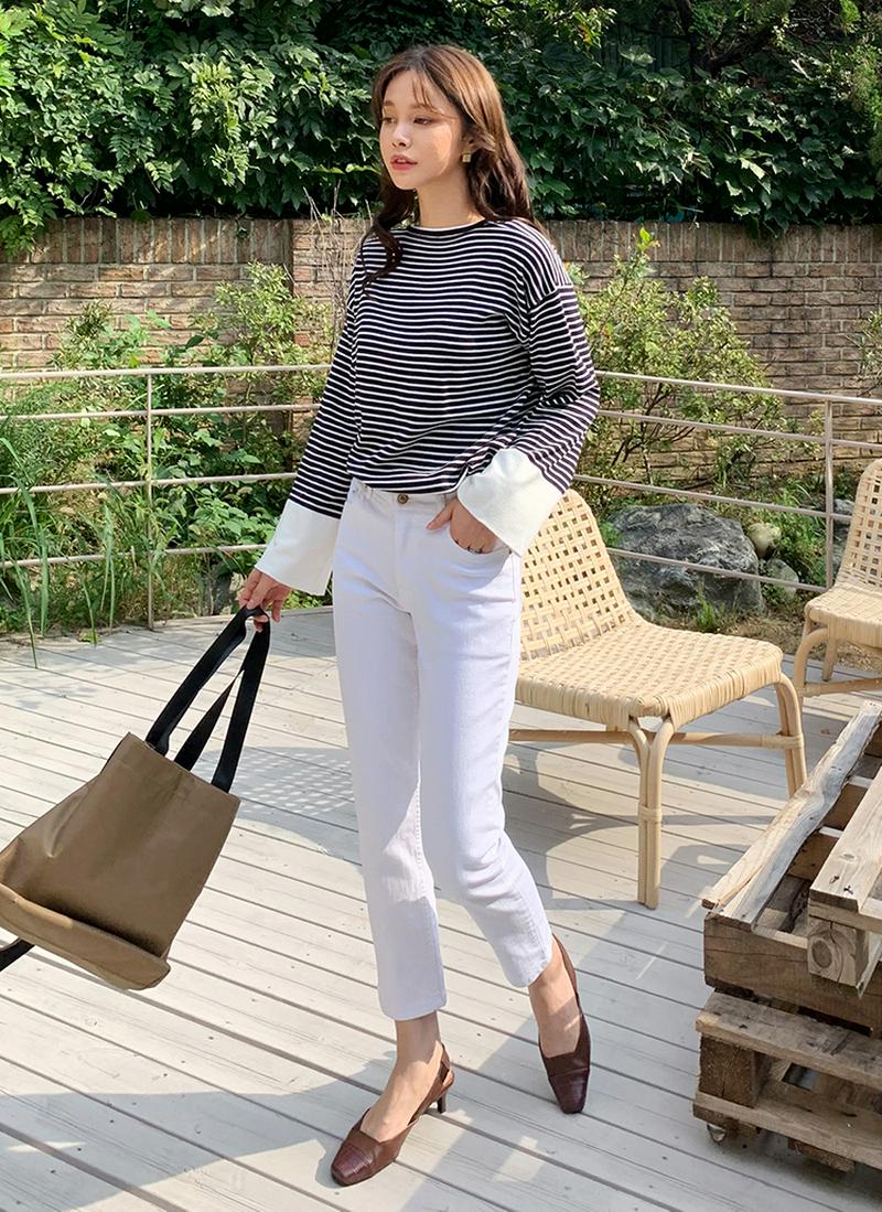 配色ヘムボーダニット・全2色