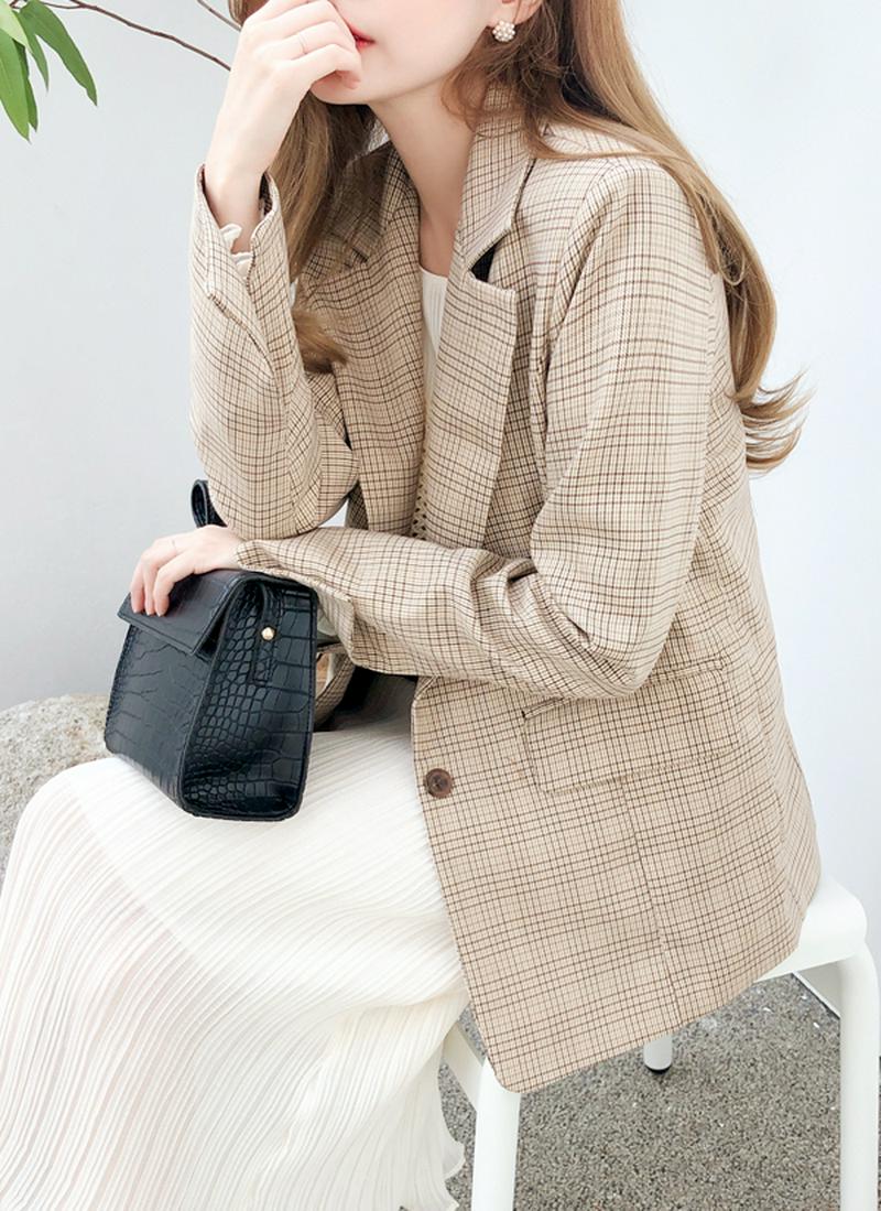 オータムチェックジャケット