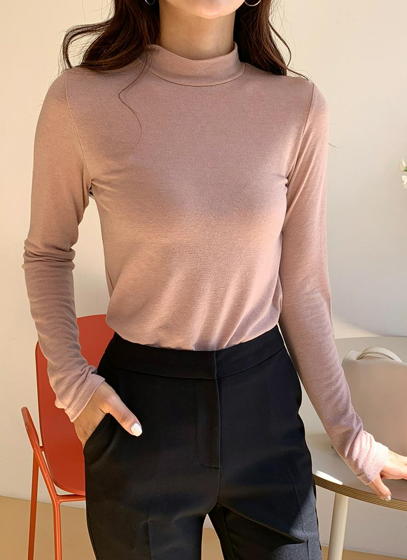 ハーフネックTシャツ・全6色