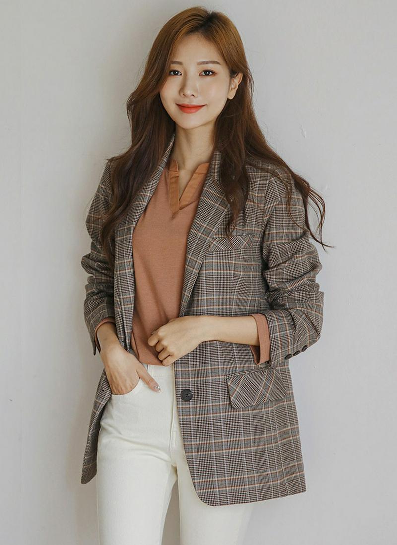 グレンチェックジャケット