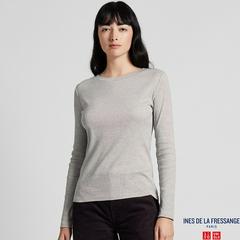 リブクルーネックT（長袖）