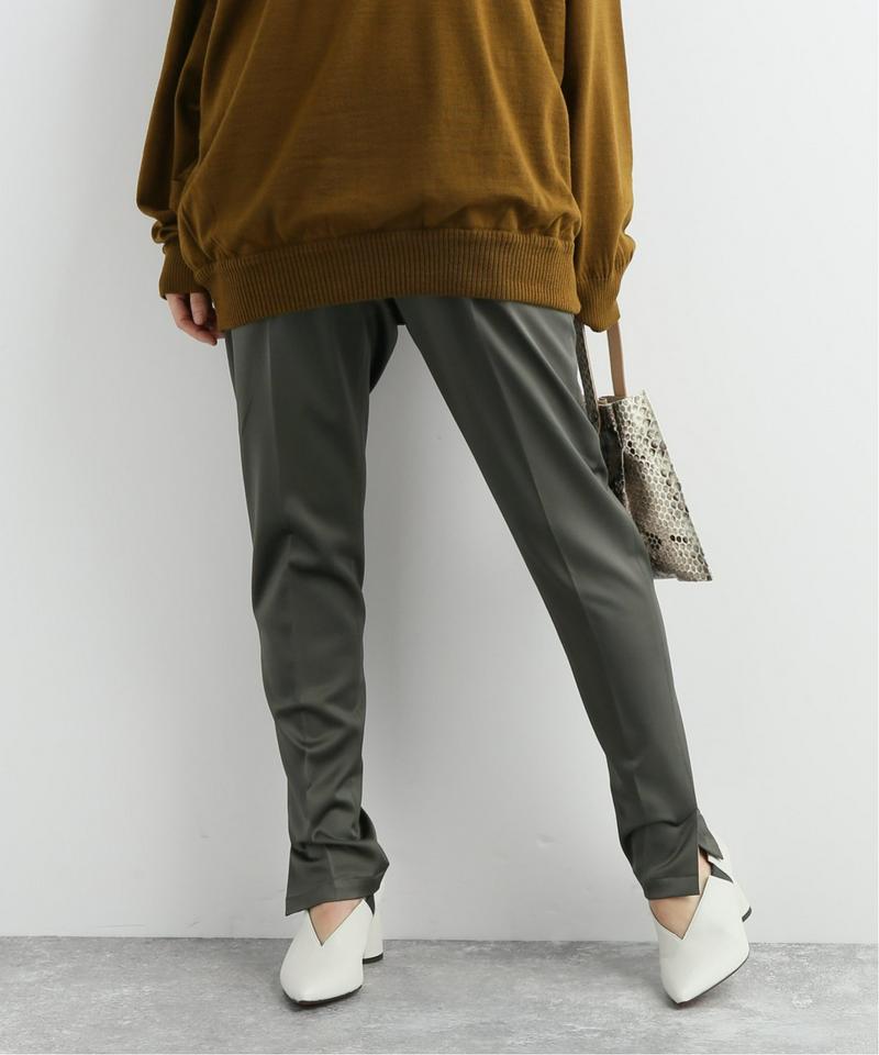 【08 SIRCUS/08サーカス】  Wool Stain stretch slit pants：パンツ