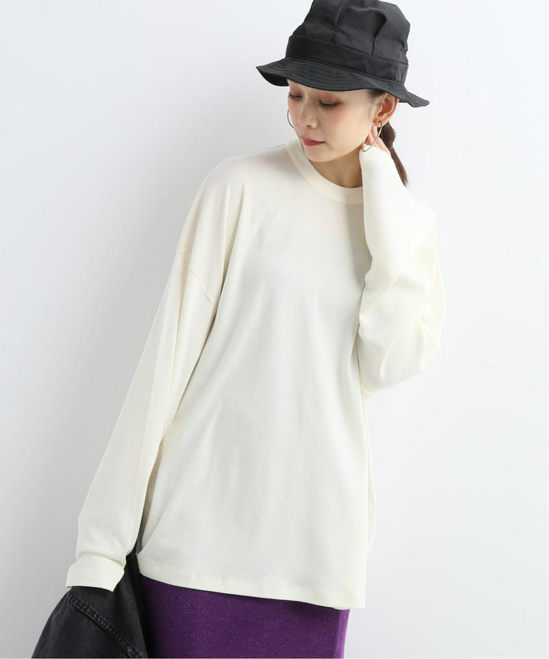 【CAN PEP REY／キャン ペプレイ】  LOOSE T-SHIRT L/S DEMA 2CE：カットソー