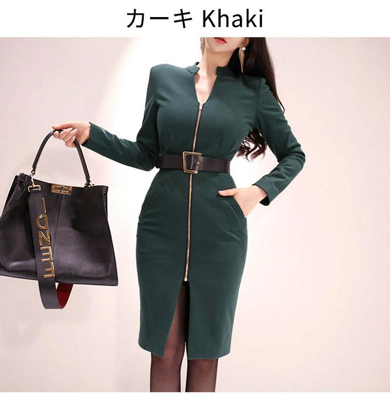 ワンピース レディース マキシ丈 ロング丈 おしゃれ 可愛い メール便 2019秋冬新作 S/M/L/XL 【3157-ne5】