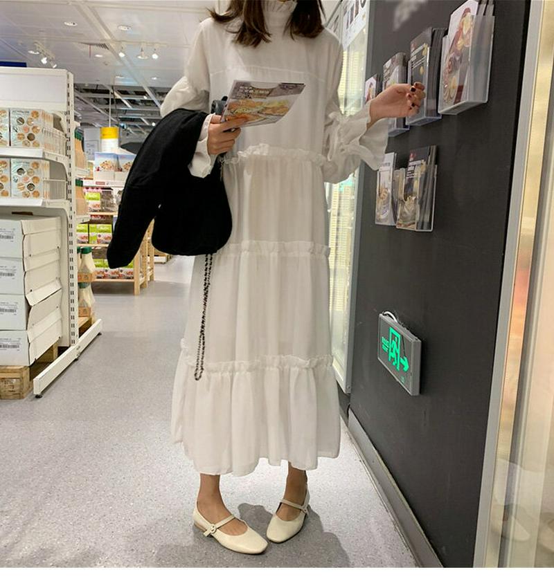 ワンピース レディース ロング丈 おしゃれ 可愛い 上品 清楚 キレイめ メール便 2019春夏新作 フリー 【2253-d52