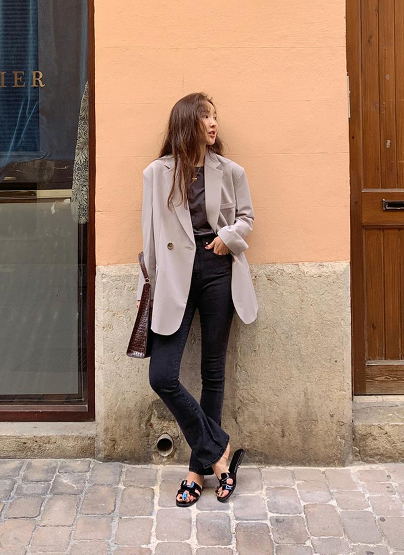 ソフトシングルジャケット(グレージュ)