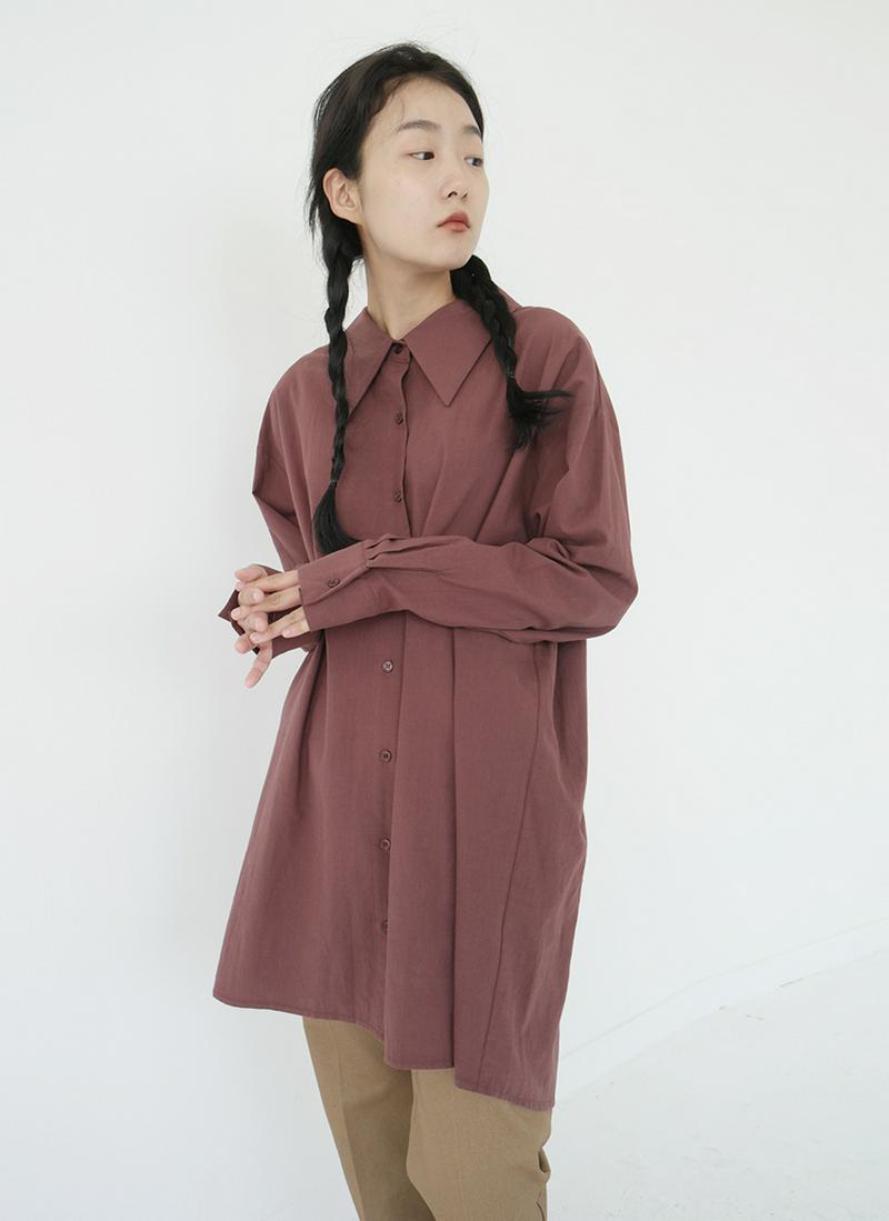 タックスリーブロングシャツ