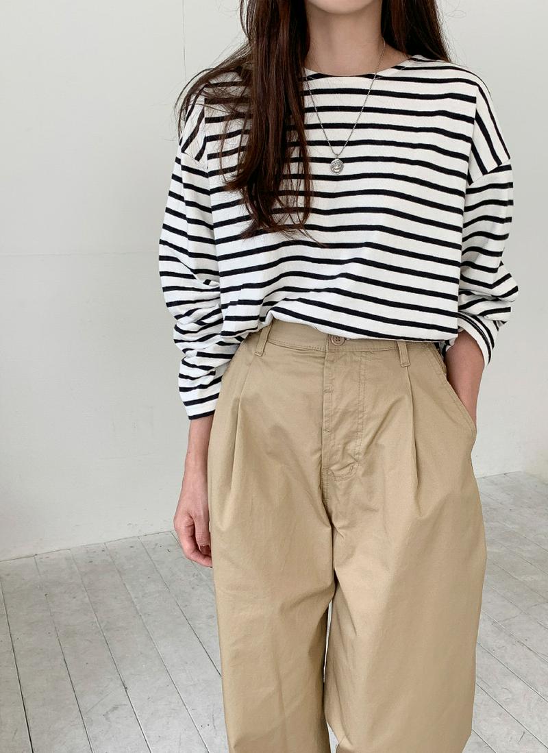 ドロップボーダーTシャツ