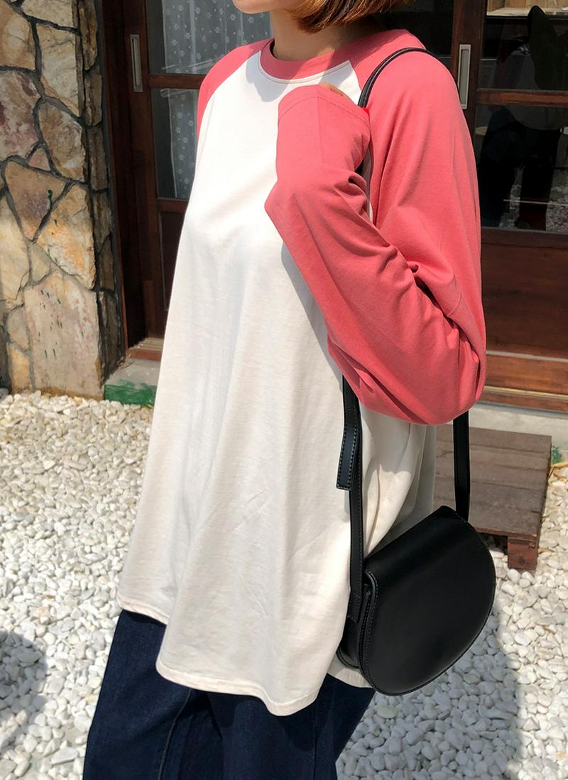 配色ラグランTシャツ