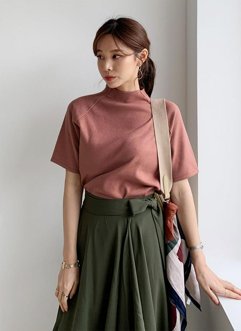 ラグランスリットニット・全4色