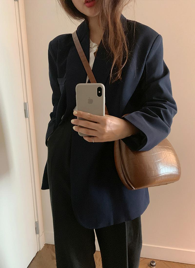 ソフトシングルジャケット(ネイビー)