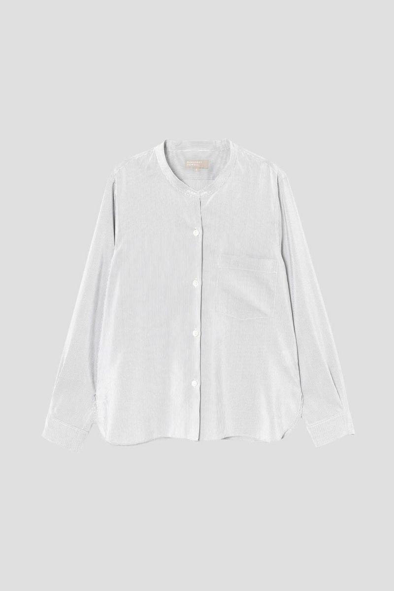 SILK COTTON NARROW STRIPE