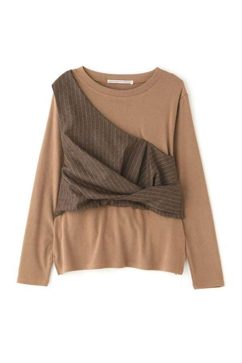 レイヤード風カットソー