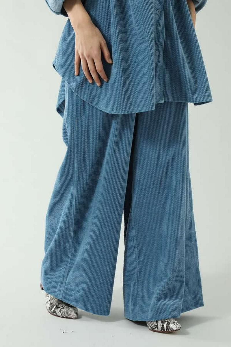 CORDUROY WIDE PANTS