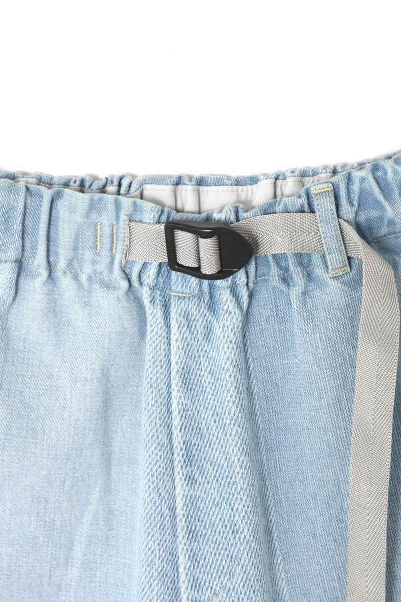 【GO WEST×GENE HEAVENS】JAQUARD DENIM CLIMBING WIDE PT