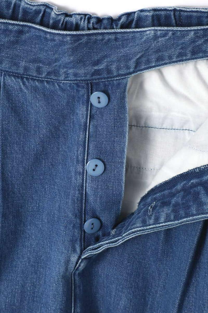 GURKHA WIDE LEG DENIM PANTS
