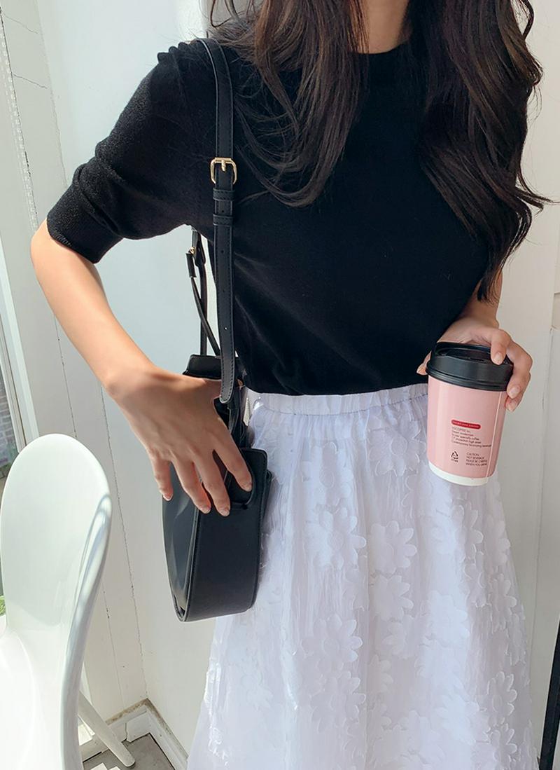 5COLORSハーフスリーブニット