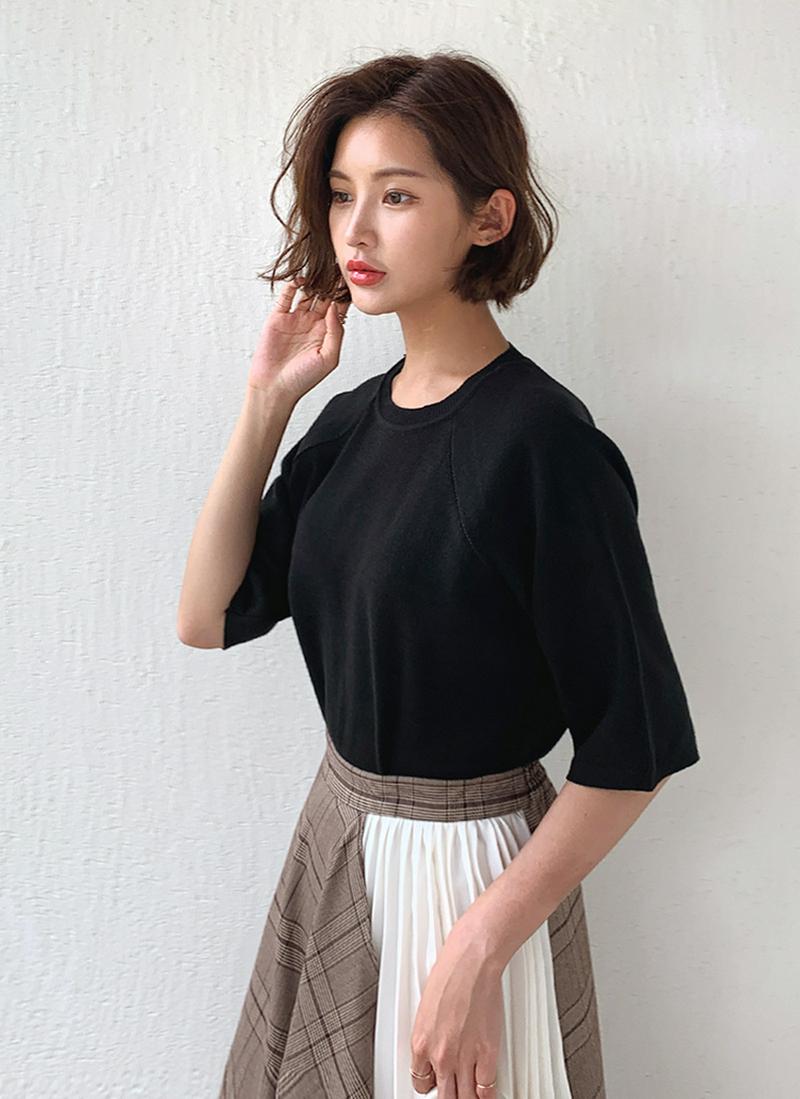 ラグランスリーブニット・全4色