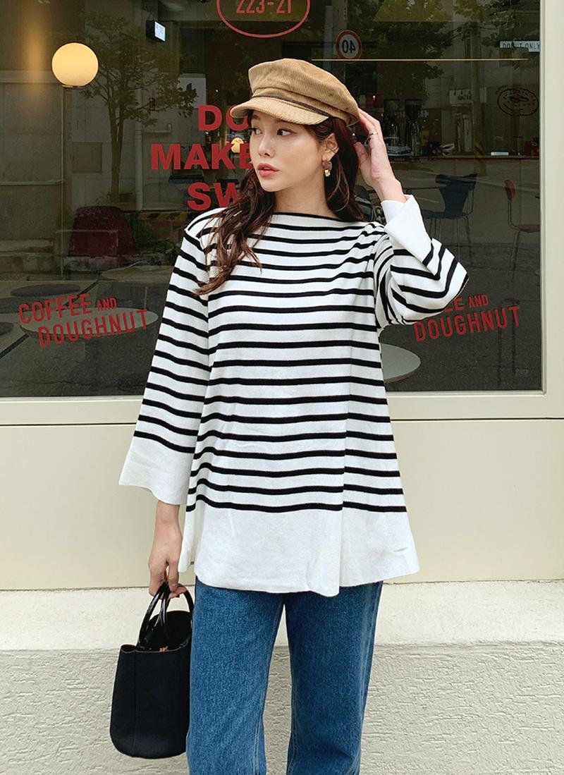 ルーズボーダーニット・全2色