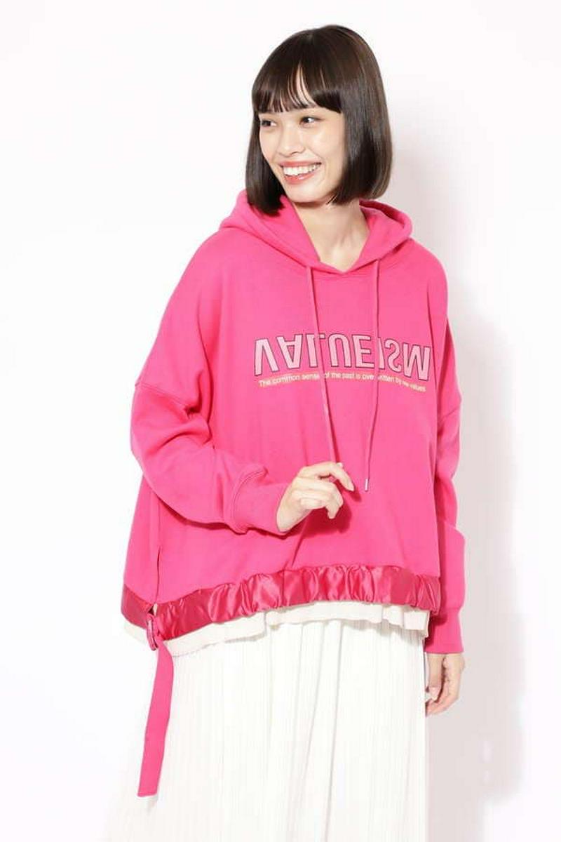 【ROSE BUD別注】ロゴフーデッドトップス