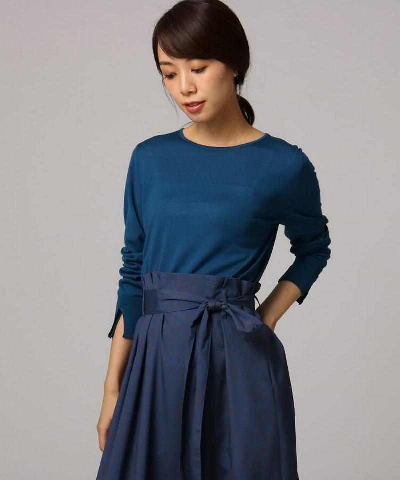 スリーブスリットウールニット