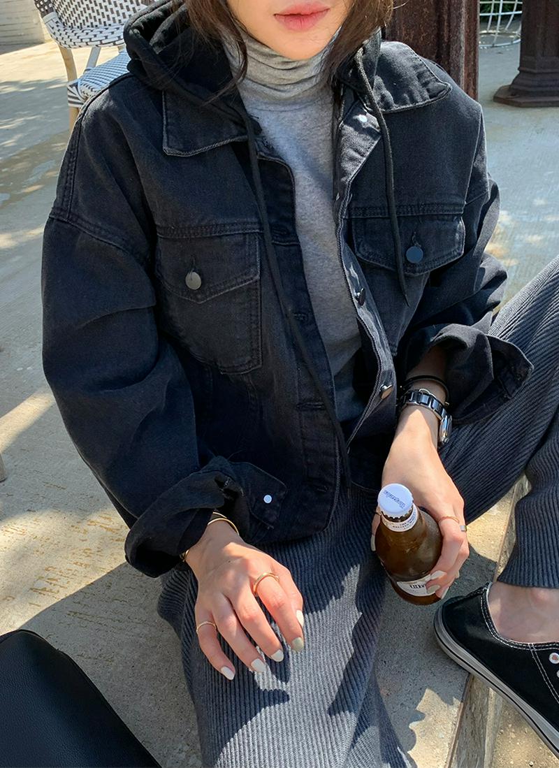 フードSETデニムジャケット