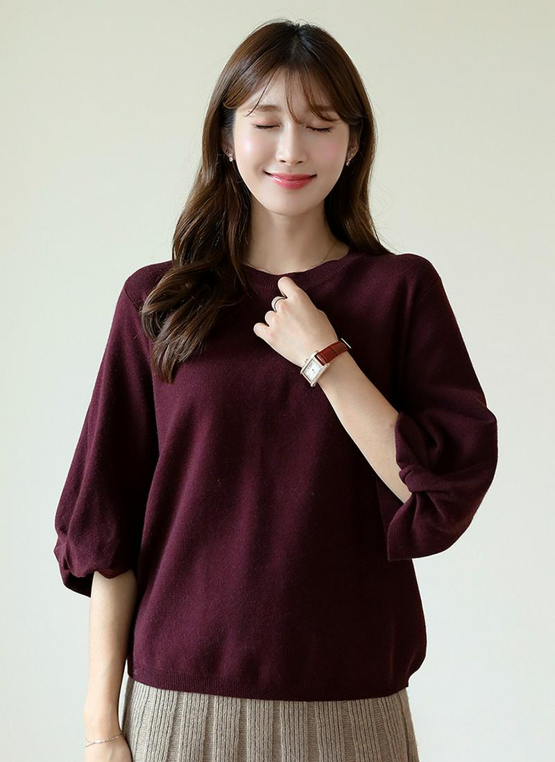 ボリュームスリーブニット