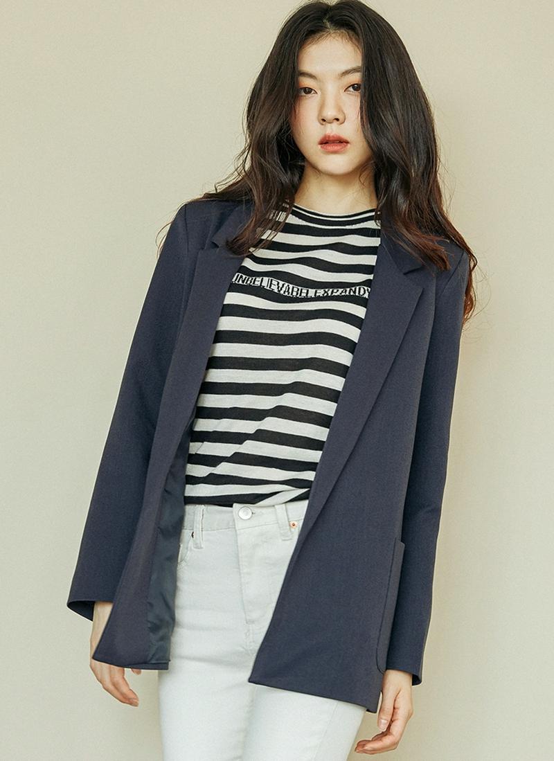 ポケットオープンジャケット(ネイビー)