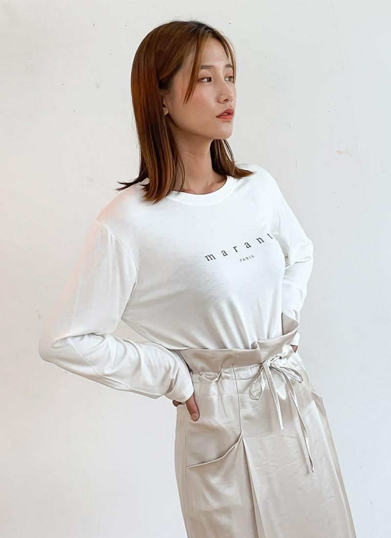 レタリングロングスリーブTシャツ