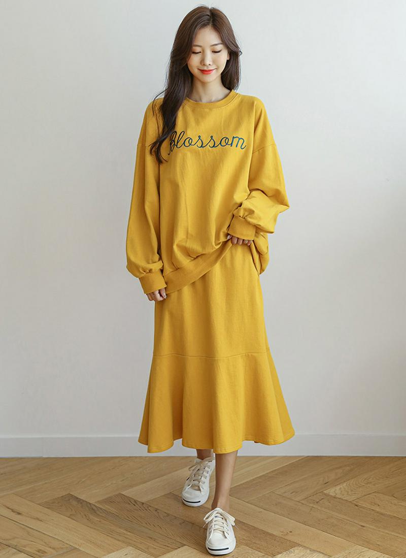 レタリングTシャツ&スカートSET