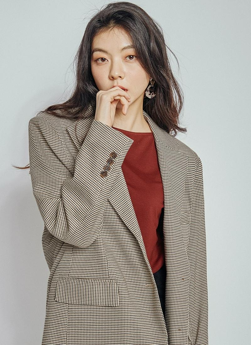 ハウンドトゥースチェックジャケット