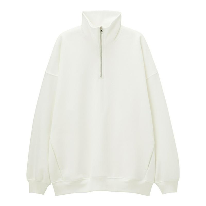 スウェットハーフジッププルオーバー(長袖)JN+E