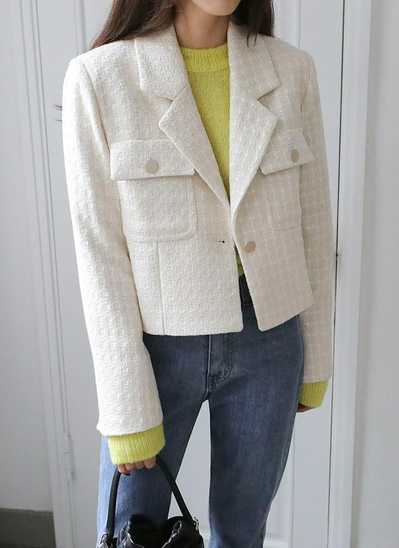 ツイードショートジャケット