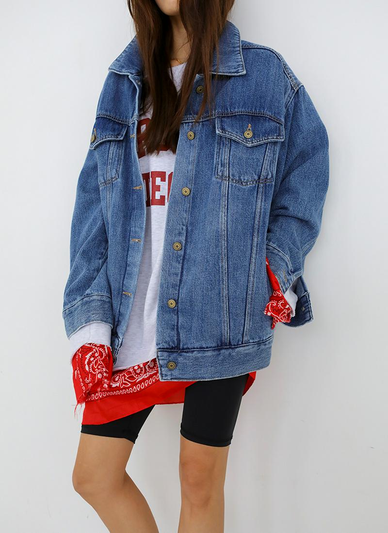 ワイドフィットデニムジャケット