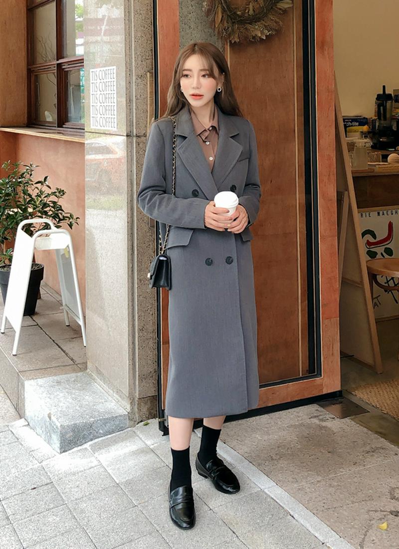 ダブルストレートコート