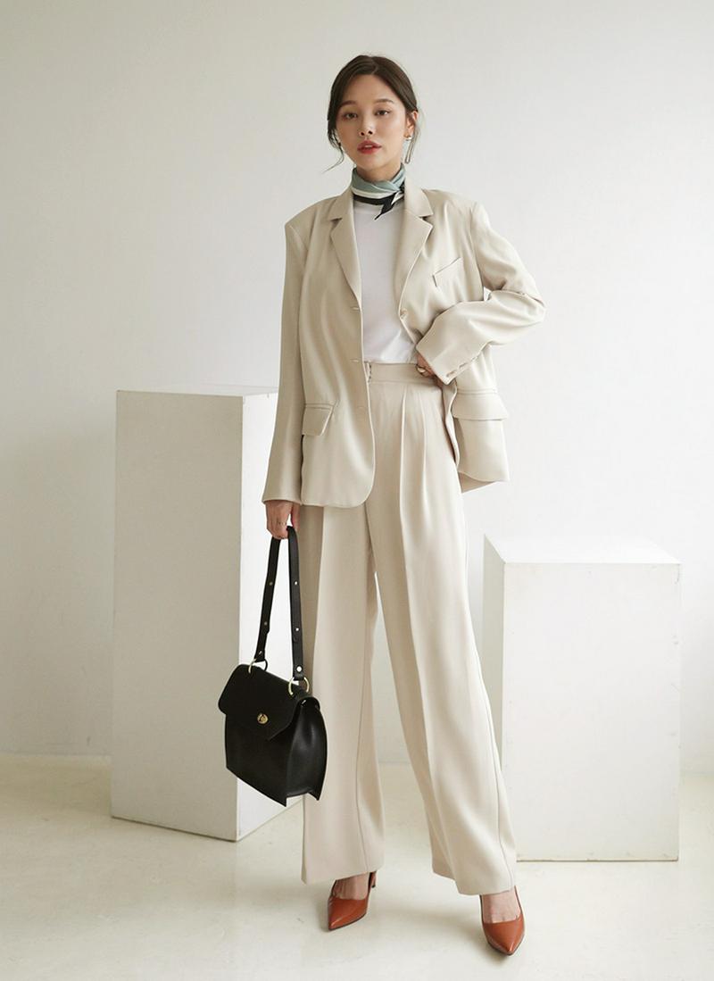 ミドルジャケット&ツータックパンツSET・全3色