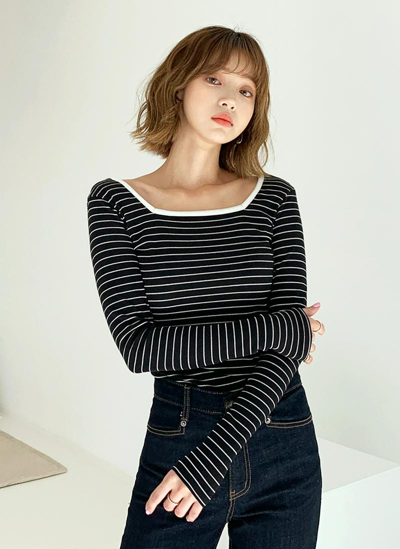 2WAYボーダーTシャツ・全5色