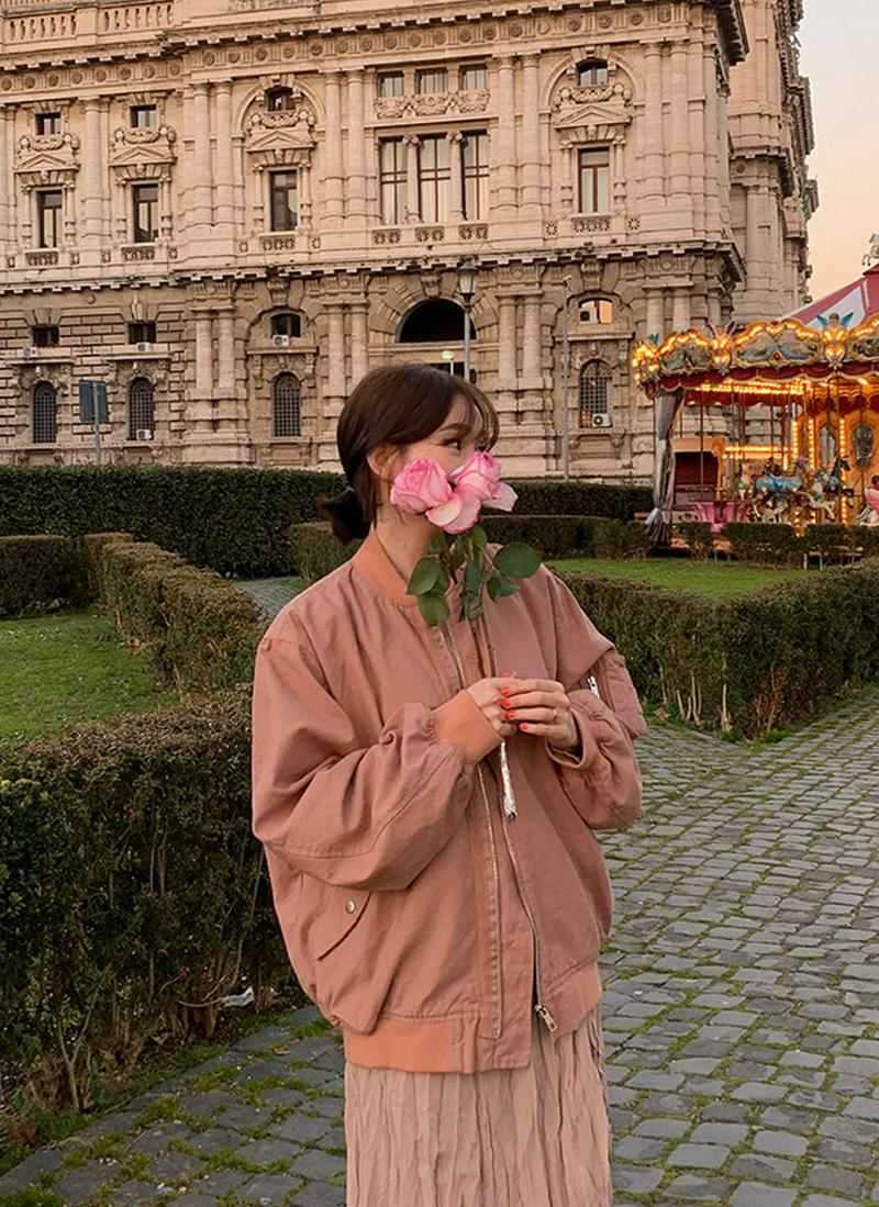 コットンオーバーMA-1ジャケット