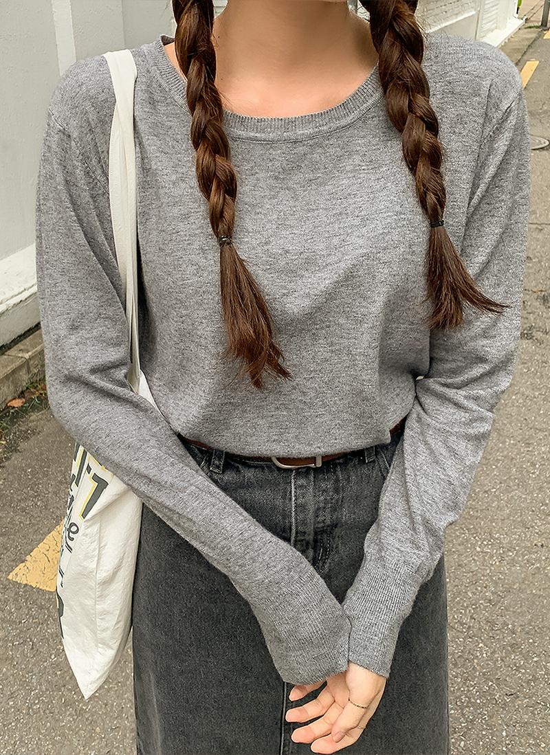 レーヨンブレンドニット