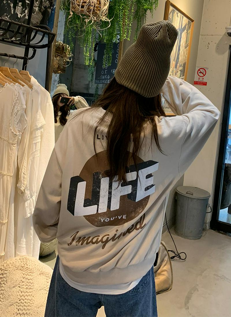 LIFEロゴスウェットシャツ