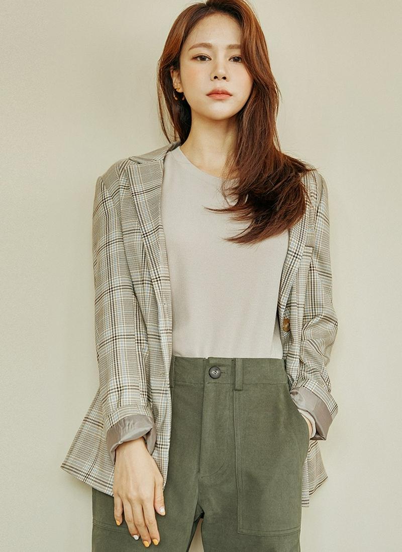 チェック柄ジャケット