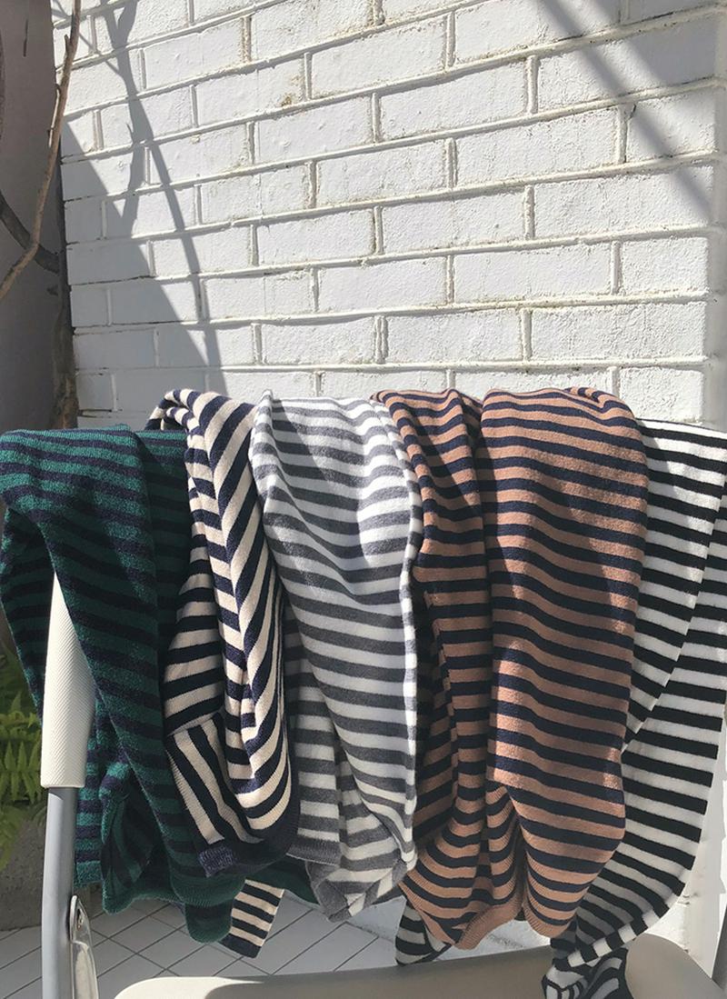 ボーダーパターンニット・全5色