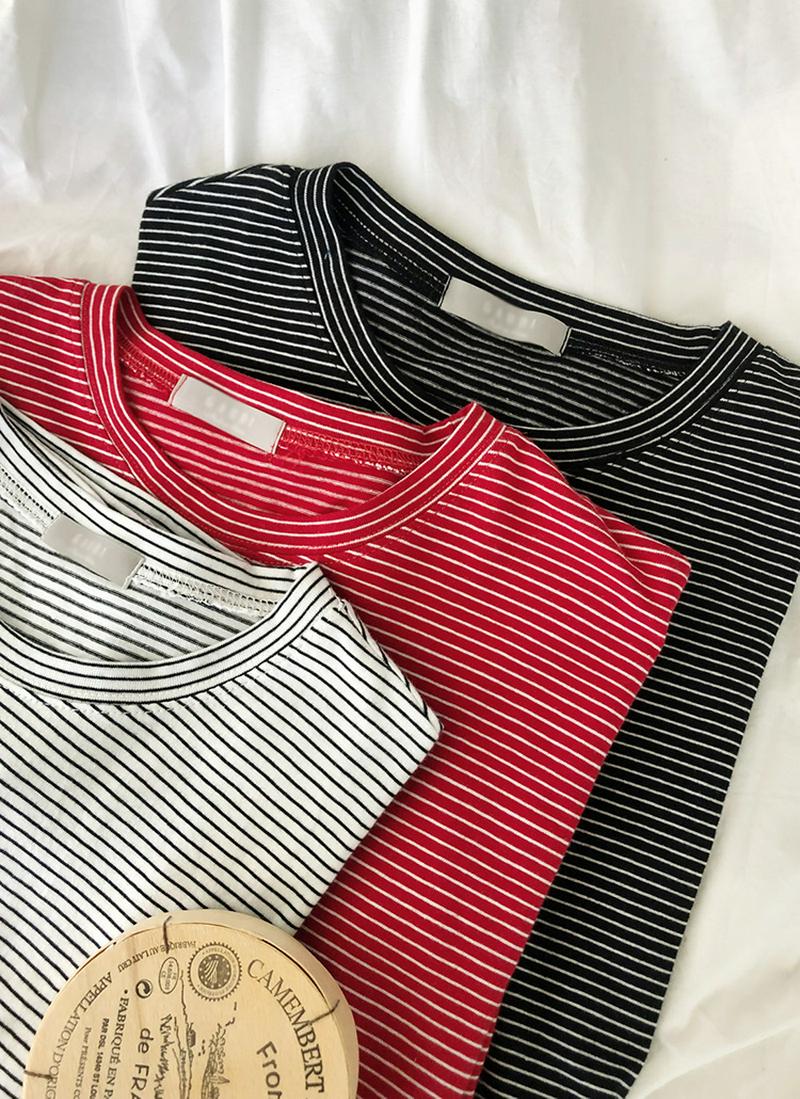 ボーダーボクシーTシャツ・全3色