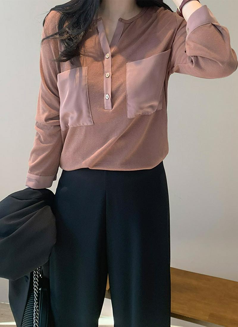 配色ダブルポケットTシャツ