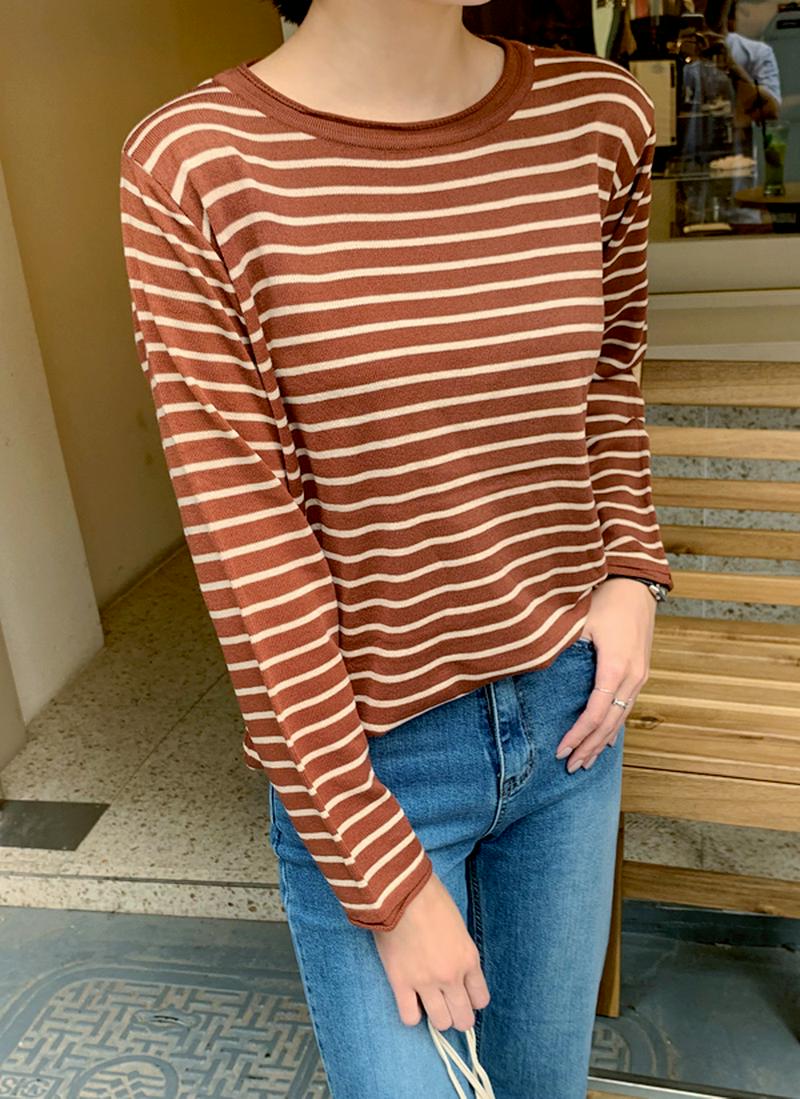 ロールボーダーニット