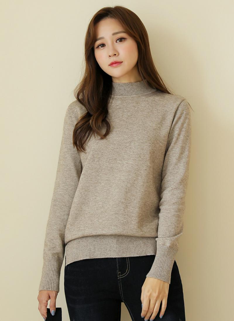 ハーフネックニット